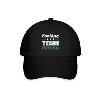 Cooking Team - Baseballkappe - Schwarz/Schwarz - Vorne