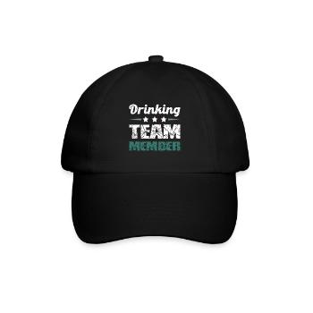 Drinking Team - Baseballkappe - Schwarz/Schwarz - Vorne