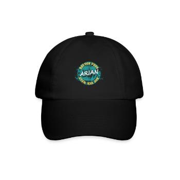 Vatertag Arian - Baseballkappe - Schwarz/Schwarz - Vorne