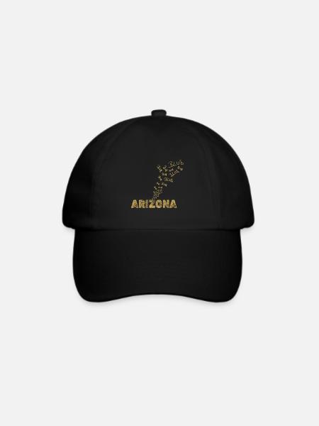 Arizona als Boot - Baseballkappe - Schwarz/Schwarz