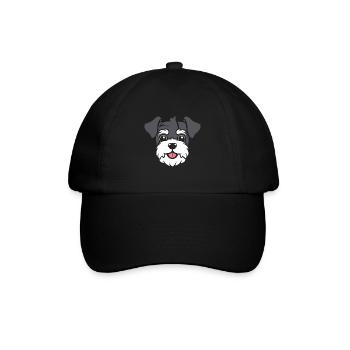 Schnauzer - Baseballkappe - Schwarz/Schwarz - Vorne
