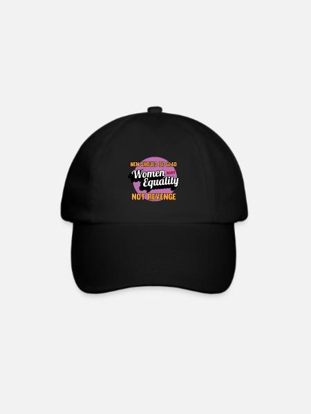 Frauen Gleichberchtigung Design und Feminist - Baseballkappe - Schwarz/Schwarz