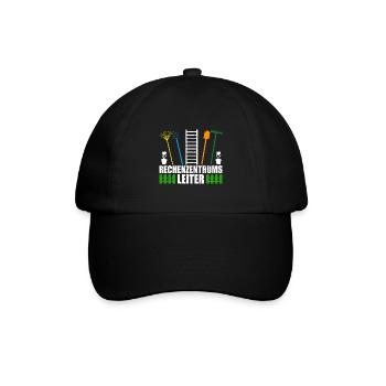Rechenzentrumsleiter Rechen & Leiter Garten - Baseballkappe - Schwarz/Schwarz - Vorne