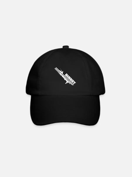 Farbklecks Hennry - Baseballkappe - Schwarz/Schwarz