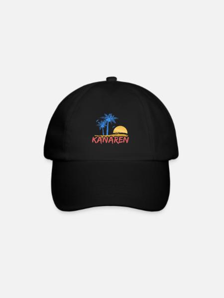 Strand Kanaren - Baseballkappe - Schwarz/Schwarz
