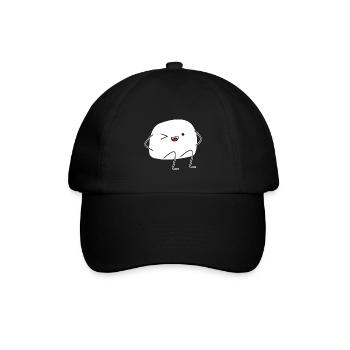 Stein Schere Papier - Baseballkappe - Schwarz/Schwarz - Vorne