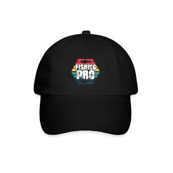 Fishing Pro - Baseballkappe - Schwarz/Schwarz - Vorne