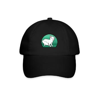 Polarfuchs - Baseballkappe - Schwarz/Schwarz - Vorne