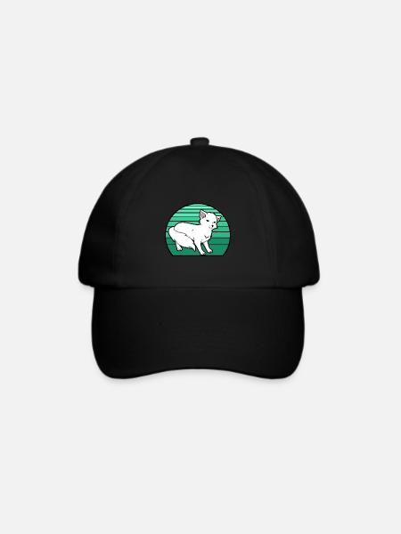 Polarfuchs - Baseballkappe - Schwarz/Schwarz