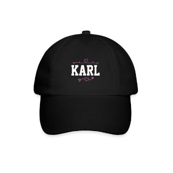 Karl - Baseballkappe - Schwarz/Schwarz - Vorne