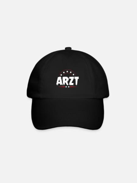 Arzt Beruf - Baseballkappe - Schwarz/Schwarz