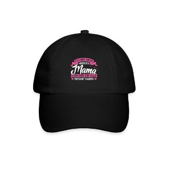 Mutter Familie Mütter Geschenk - Baseballkappe - Schwarz/Schwarz - Vorne