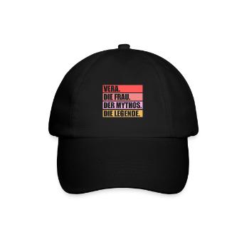 Vera - Baseballkappe - Schwarz/Schwarz - Vorne