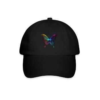 HÜBSCHER SCHMETTERLING - Baseballkappe - Schwarz/Schwarz - Vorne