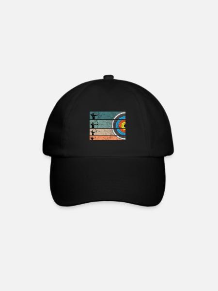 Bogenschiessen Bogenschütze Bogen Pfeil Langbogen - Baseballkappe - Schwarz/Schwarz