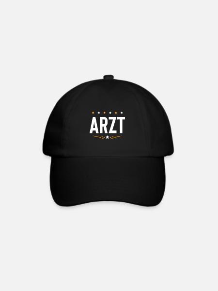 Arzt Beruf - Baseballkappe - Schwarz/Schwarz