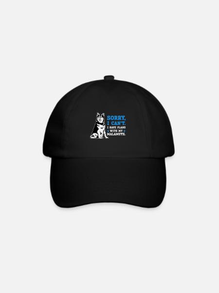 Alaskan Malamute Hund - Baseballkappe - Schwarz/Schwarz