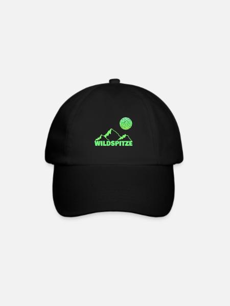 Berg Bergsteigen Klettern wildspitze - Baseballkappe - Schwarz/Schwarz