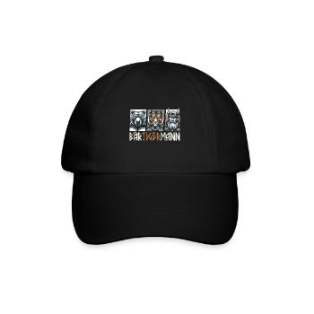 Bärtigermann Bär Tiger Mann Geschenk Bart - Baseballkappe - Schwarz/Schwarz - Vorne