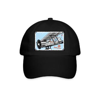 Doppeldecker - Baseballkappe - Schwarz/Schwarz - Vorne