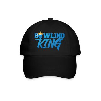 Bowling / Bowler: Bowling King - Baseballkappe - Schwarz/Schwarz - Vorne