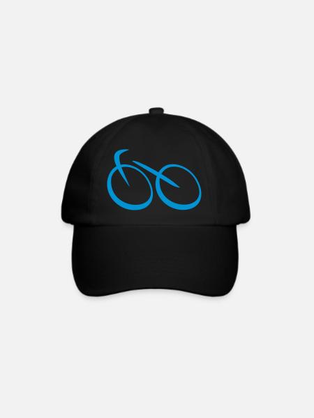 Fahrrad - Baseballkappe - Schwarz/Schwarz