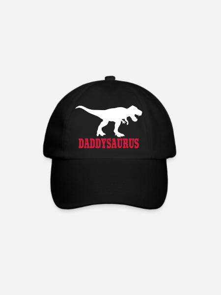 Daddy Saurus - Baseballkappe - Schwarz/Schwarz