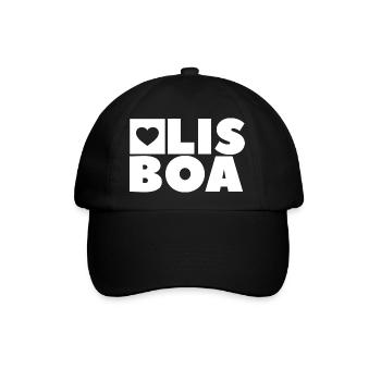 Lissabon - Baseballkappe - Schwarz/Schwarz - Vorne