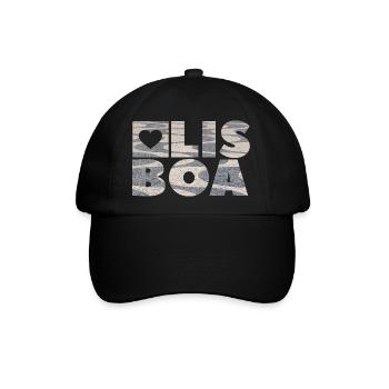 Lisboa - Lissabon - Lisbon - Baseballkappe - Schwarz/Schwarz - Vorne