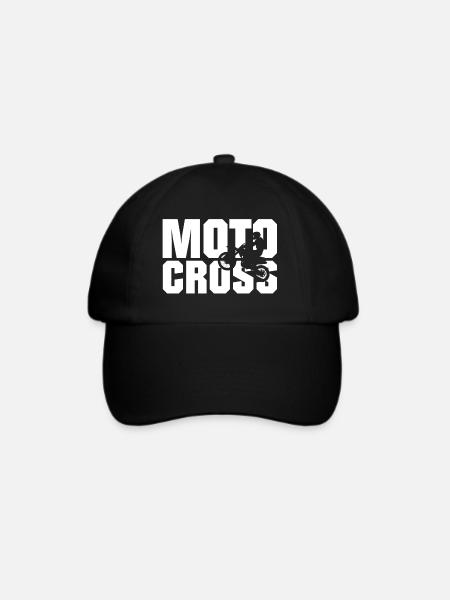 Motocross - Baseballkappe - Schwarz/Schwarz