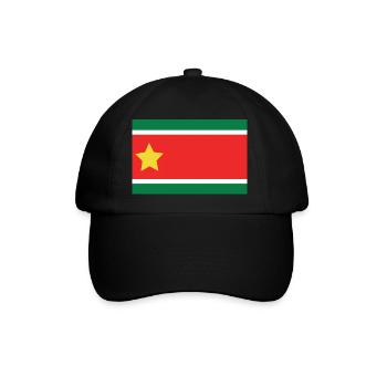 Guadeloupe Flagge T-Shirt - Baseballkappe - Schwarz/Schwarz - Vorne