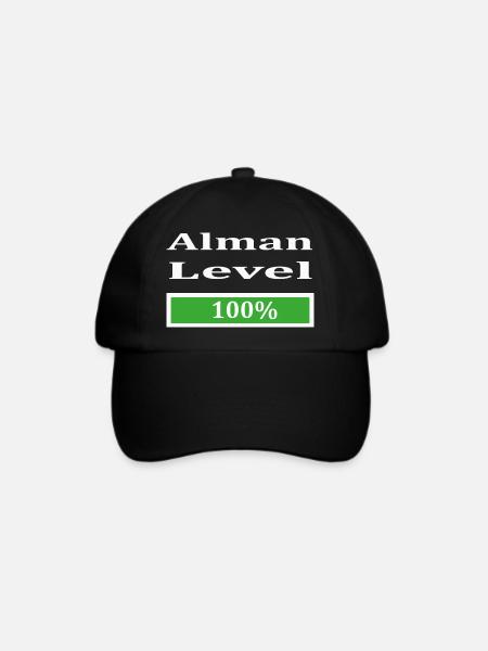 Alman - Baseballkappe - Schwarz/Schwarz