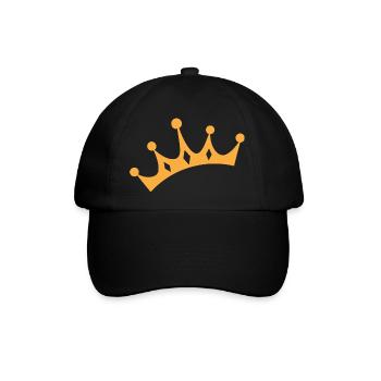 crown - Baseballkappe - Schwarz/Schwarz - Vorne