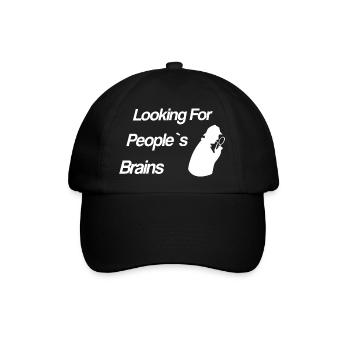 Looking For People`s Brains - Sherlock - Baseballkappe - Schwarz/Schwarz - Vorne