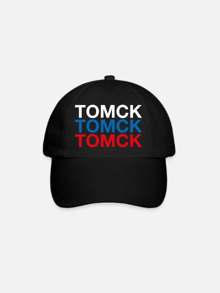 TOMSK Russland Kyrillisch Russian Flag - Baseballkappe - Schwarz/Schwarz