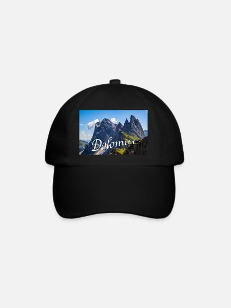 Dolomiti - Baseballkappe - Schwarz/Schwarz