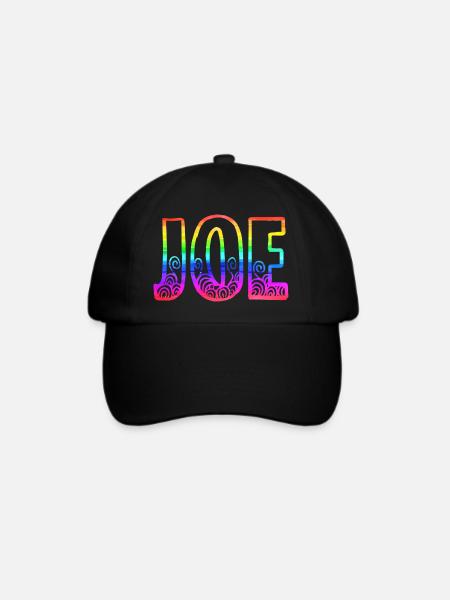 joe rs regenbogen - Baseballkappe - Schwarz/Schwarz