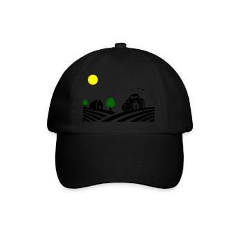 Traktor Farm - Baseballkappe - Schwarz/Schwarz - Vorne