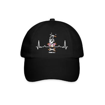 Rauchen kann tödlich sein - Baseballkappe - Schwarz/Schwarz - Vorne
