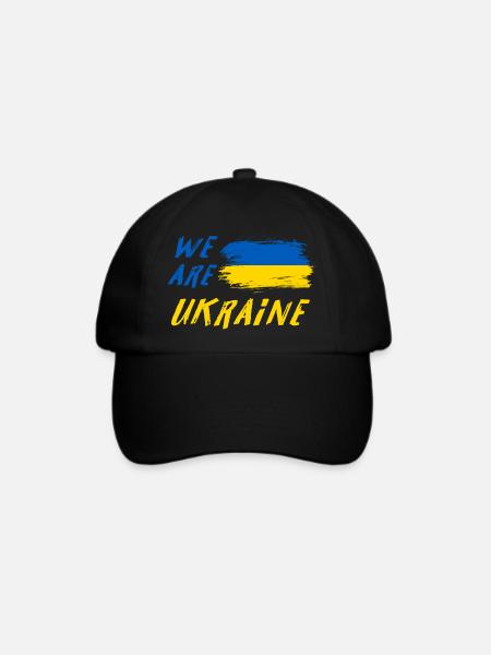 Wir sind Ukraine - Baseballkappe - Schwarz/Schwarz