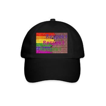 Respekt - Baseballkappe - Schwarz/Schwarz - Vorne