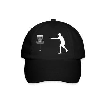 Frisbee Discgolf Putt - Baseballkappe - Schwarz/Schwarz - Vorne