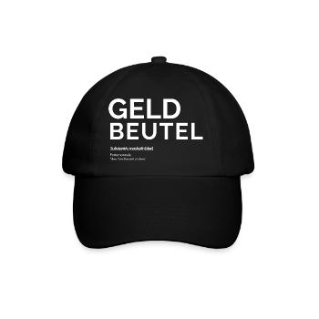 Geldbeutel - Baseballkappe - Schwarz/Schwarz - Vorne