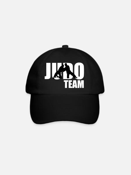 Judo-Team - Baseballkappe - Schwarz/Schwarz