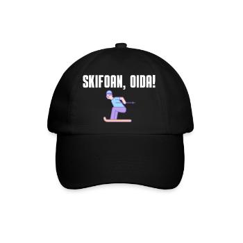 Skifoan, Oida - Baseballkappe - Schwarz/Schwarz - Vorne