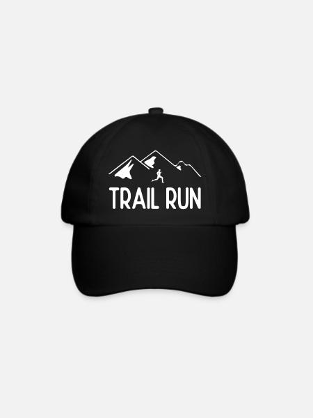 Trailrun - Baseballkappe - Schwarz/Schwarz