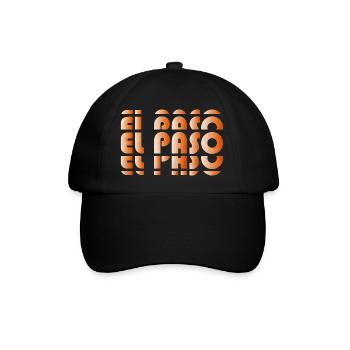 El Paso Gradient Grid - Baseballkappe - Schwarz/Schwarz - Vorne
