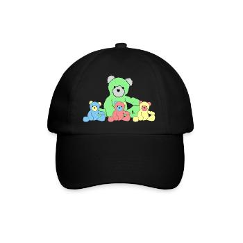 Teddy - Baseballkappe - Schwarz/Schwarz - Vorne