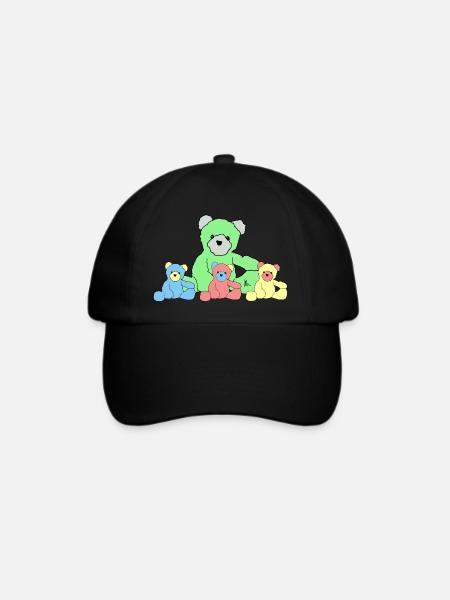 Teddy - Baseballkappe - Schwarz/Schwarz