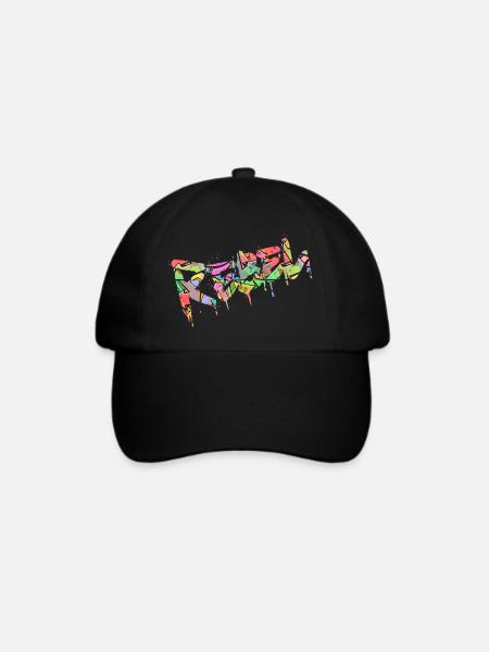 Rebel Rebels Lustige Retro Musik Hip Hop Rocknroll - Baseballkappe - Schwarz/Schwarz